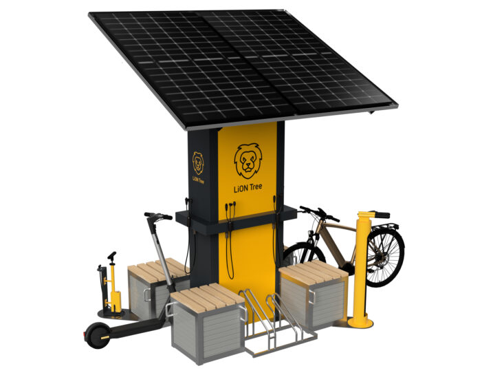 ONgineer revolutioniert die Mikromobilität: LiON Tree – autarke Ladestation für E-Bikes und Scooter ONgineer revolutioniert die Mikromobilität: LiON Tree – autarke Ladestation für E-Bikes und Scooter