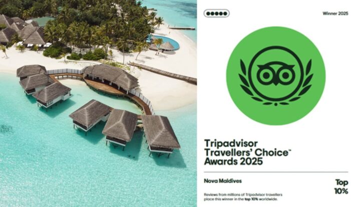 Tripadvisor Travellers- Choice Awards 2025: Nova Maldives unter den weltweit besten Resorts Tripadvisor Travellers- Choice Awards 2025: Nova Maldives unter den weltweit besten Resorts