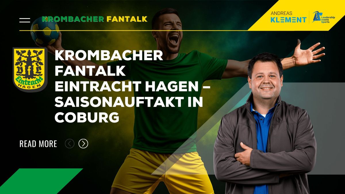 4. Krombacher FanTalk mit Andreas Klement – Saisonauftakt in der 2. Handball-Bundesliga