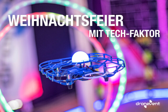 Firmen-Weihnachtsfeier mit Drohnenspaß