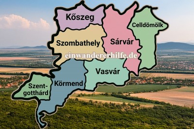 Komitat Vas in Westungarn Komitat Vas in Westungarn