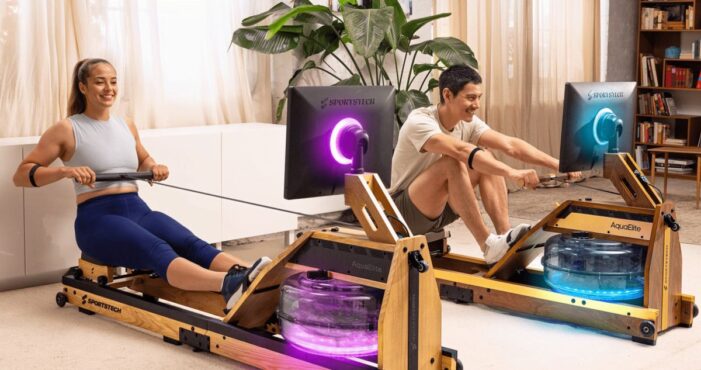 Sportstech launcht das Premium-Wasserrudergerät „AquaElite“ – Design trifft Hightech