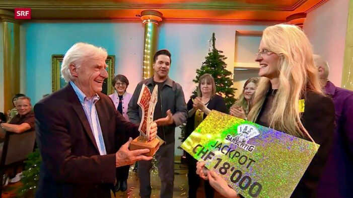 Jasskönigin 2025 beim Samschtig-Jass des Schweizer Fernsehen