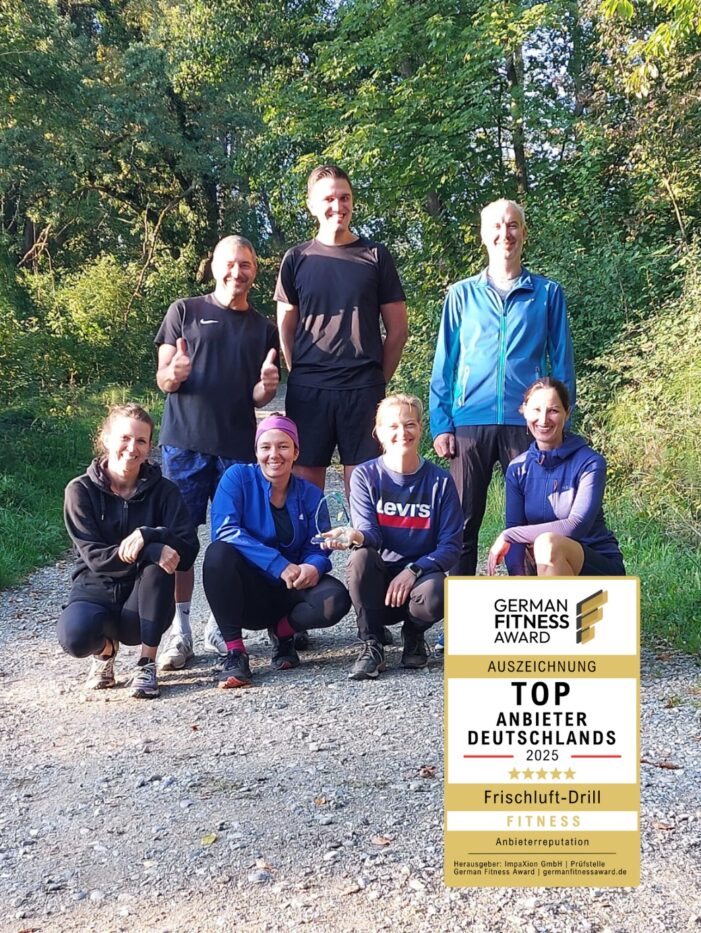 Frischluft Drill ausgezeichnet mit dem GERMAN FITNESS AWARD