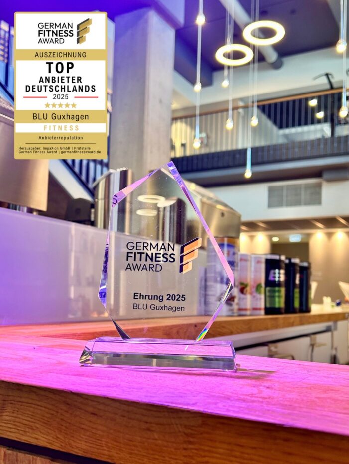BLU Guxhagen mit dem GERMAN FITNESS AWARD ausgezeichnet