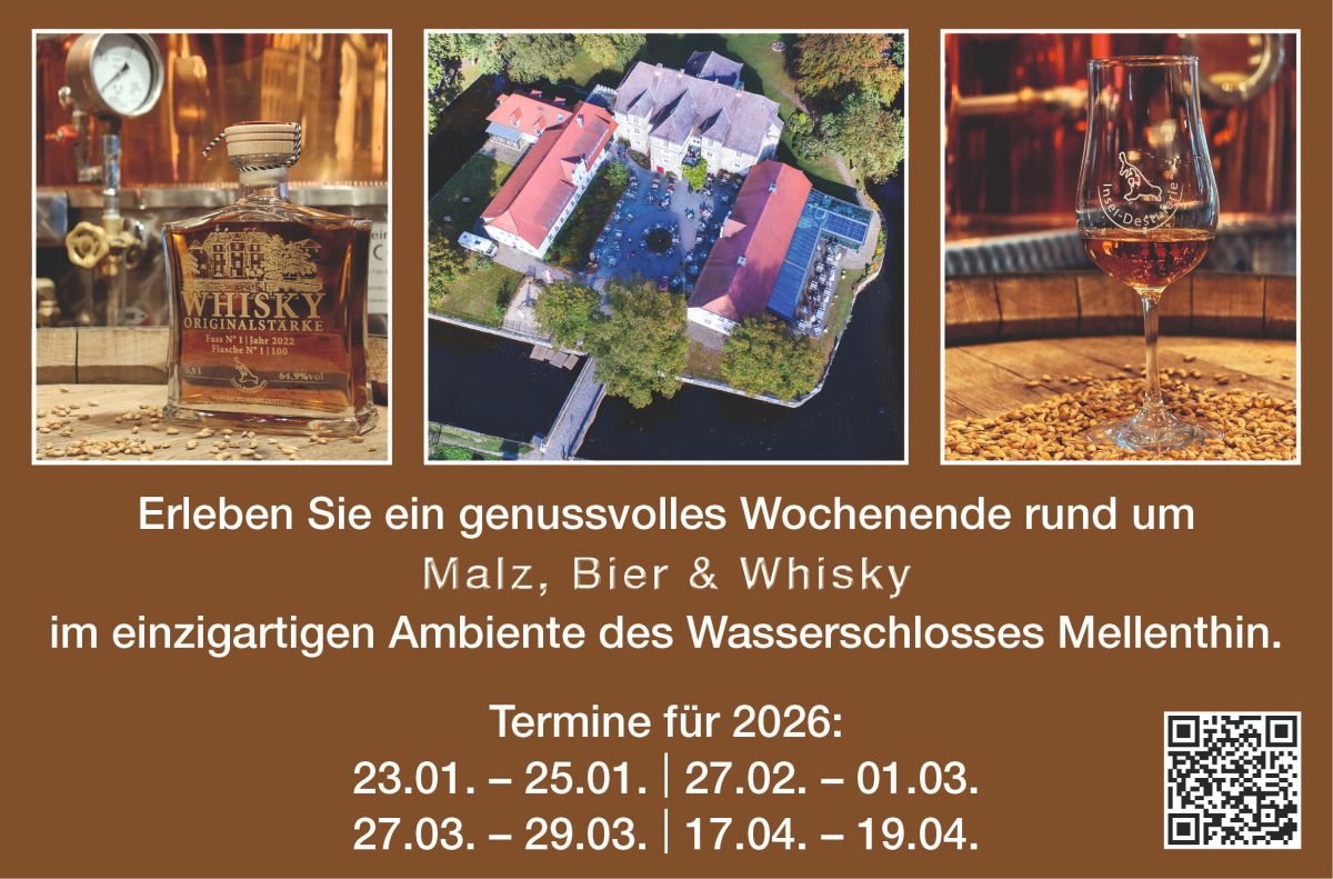 Winterzauber & Whisky-Genuss in Mellenthin auf Usedom