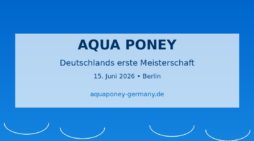 Deutschlands erste Aqua-Poney-Meisterschaft: Pferde-Polo im Wasser startet bei Berlin