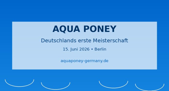 Deutschlands erste Aqua-Poney-Meisterschaft: Pferde-Polo im Wasser startet bei Berlin