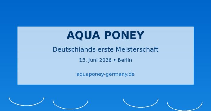 Deutschlands erste Aqua-Poney-Meisterschaft: Pferde-Polo im Wasser startet bei Berlin