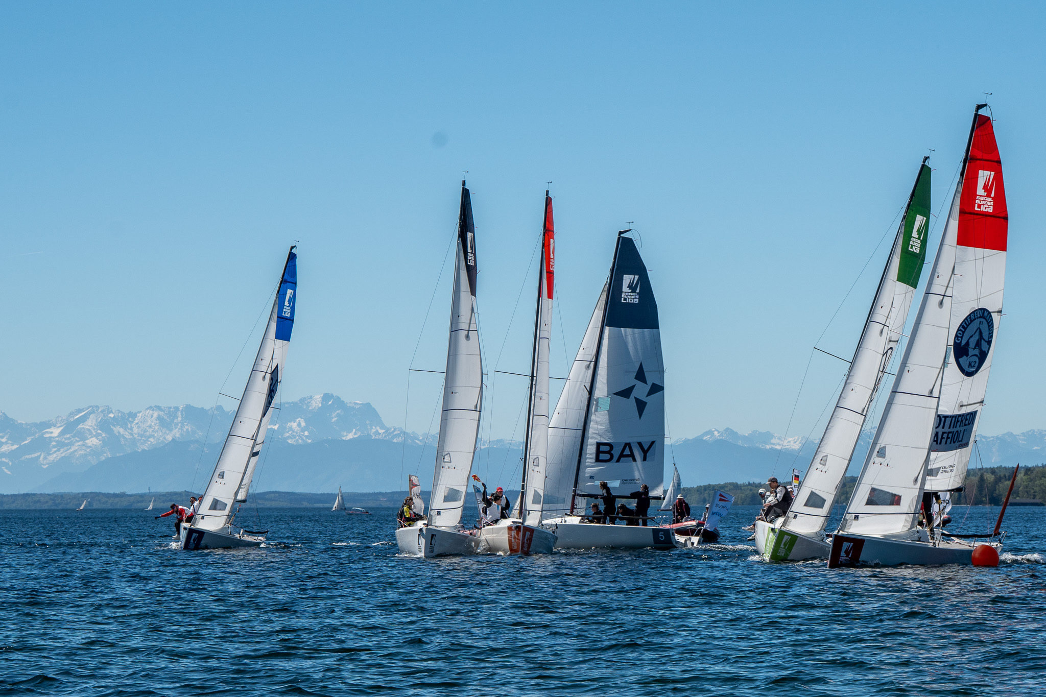 Deutsche Segel-Bundesliga Norddeutscher Regatta Verein gewinnt 2. Spieltag in Starnberg