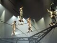 Nürnberg-Premiere bei der 13. X-Mas Show: Flic Flac präsentiert neue Hochseil-Eigenkonstruktion