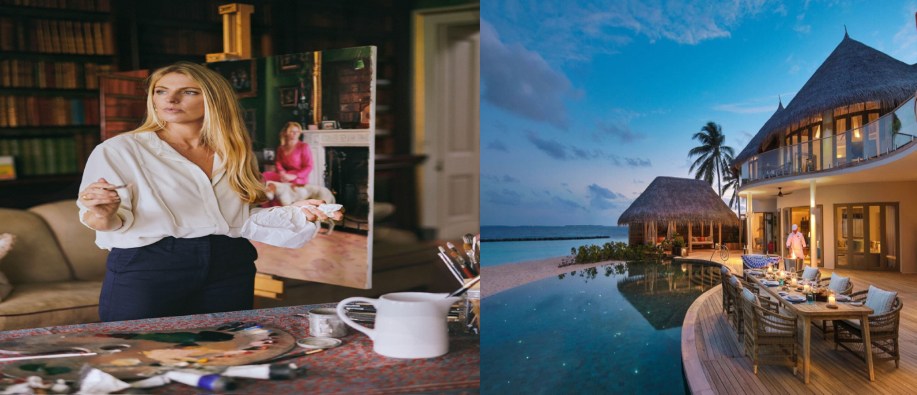 Künstlerin Phoebe Dickinson als Artist in Residence im The Nautilus Maldives Künstlerin Phoebe Dickinson als Artist in Residence im The Nautilus Maldives
